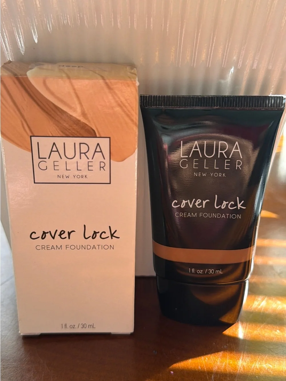 Laura Geller Cover Lock Cream Foundation -Full Coverage Deep Shade 1 fl oz